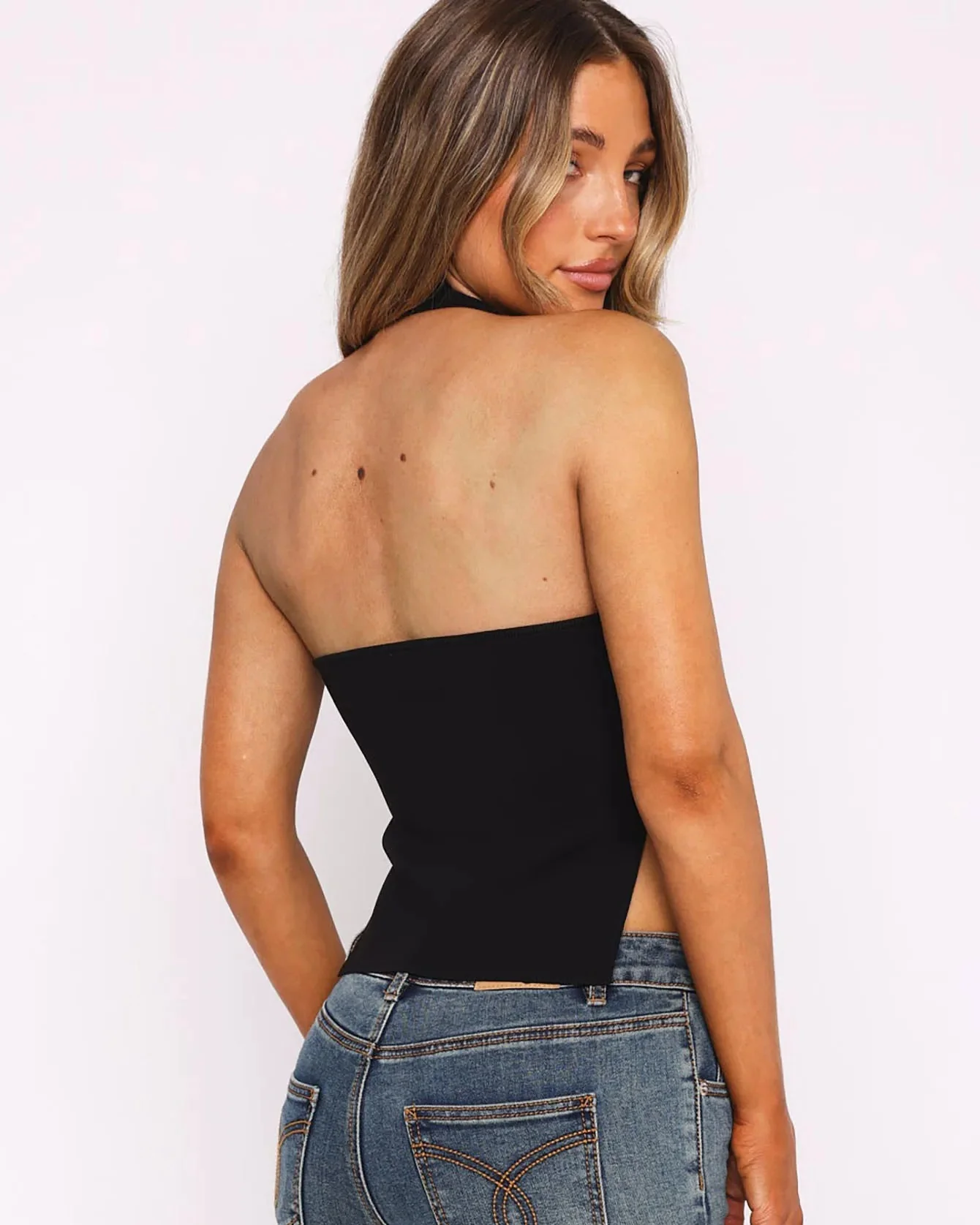 Abrina Sleeveless Slit Top - Image 11