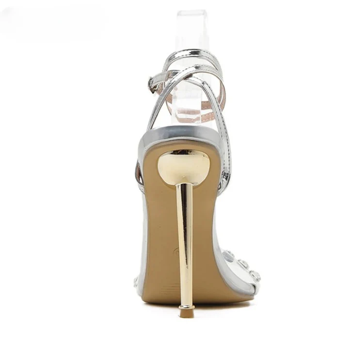 Adaya Crystal Strap High Heels - Image 4