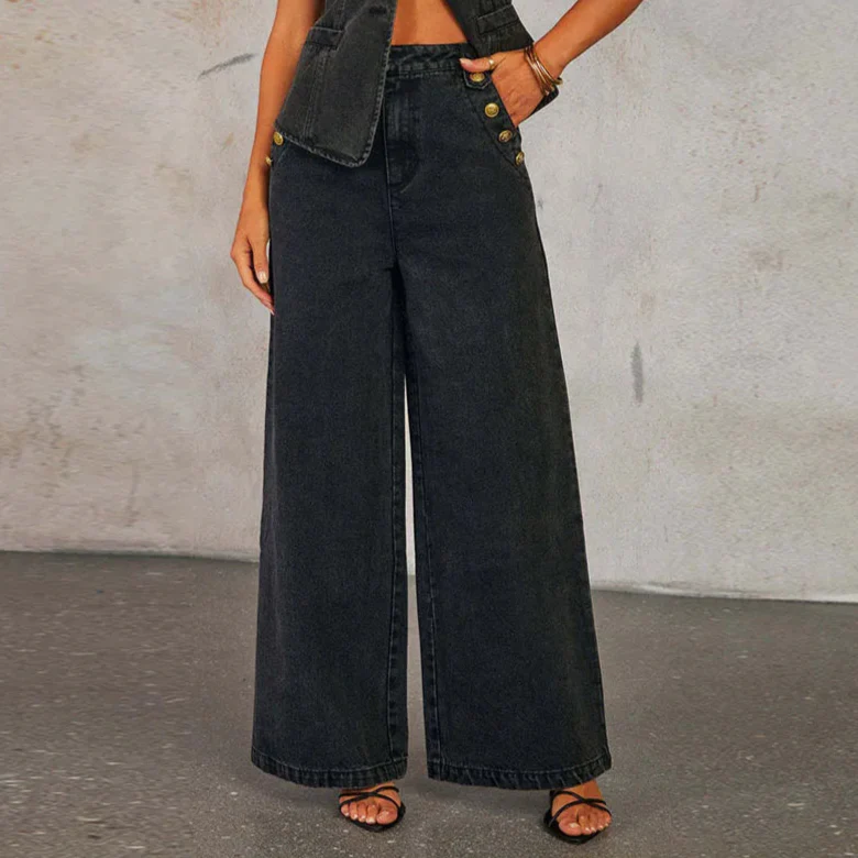 Adryana Denim Waistcoat Set - Image 27