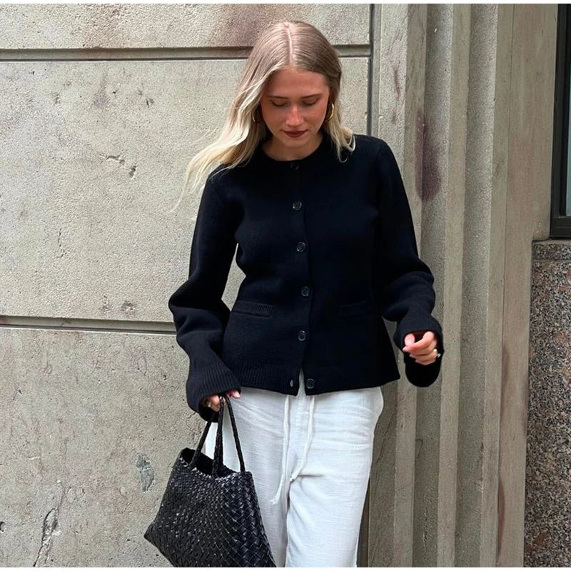 Aella Round Neck Pocket Coat - Image 11