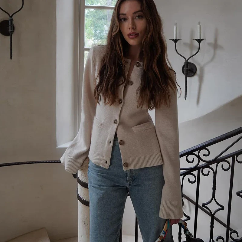 Aella Round Neck Pocket Coat - Image 12