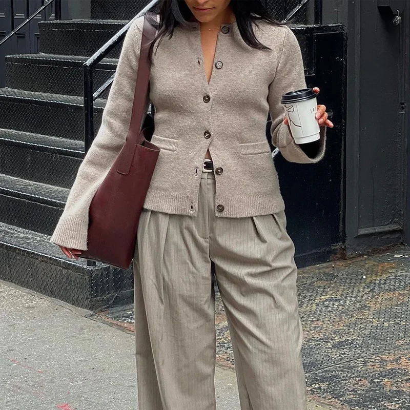 Aella Round Neck Pocket Coat - Image 13