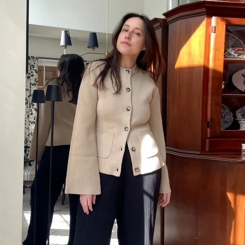 Aella Round Neck Pocket Coat - Image 20