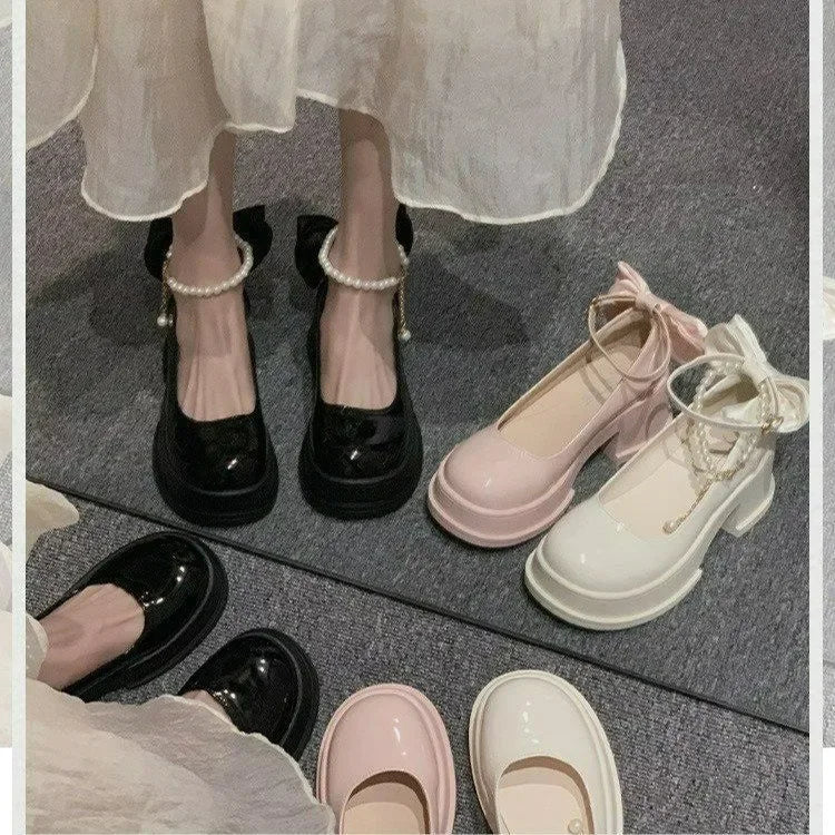 Aleeya Pearl Chain Platform Shoes - Image 5