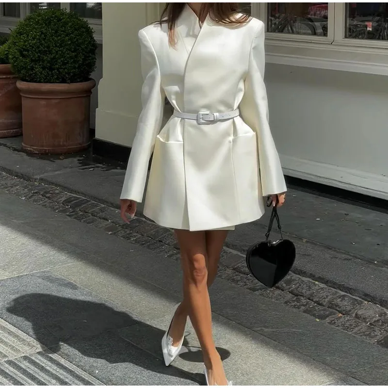Allison Stand Collar Mini Dress - Image 10