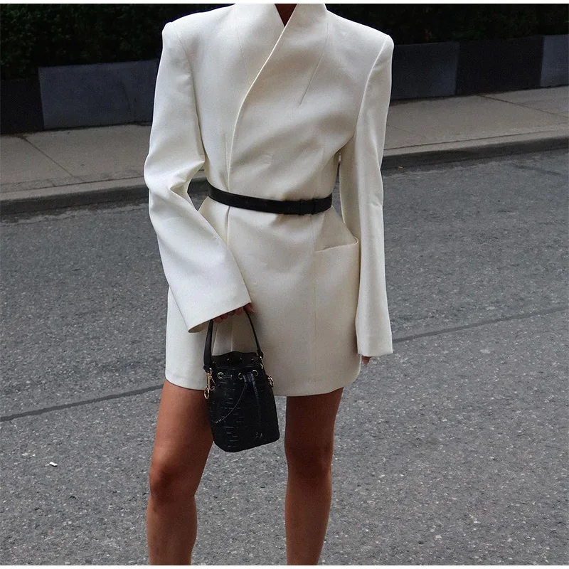 Allison Stand Collar Mini Dress - Image 7