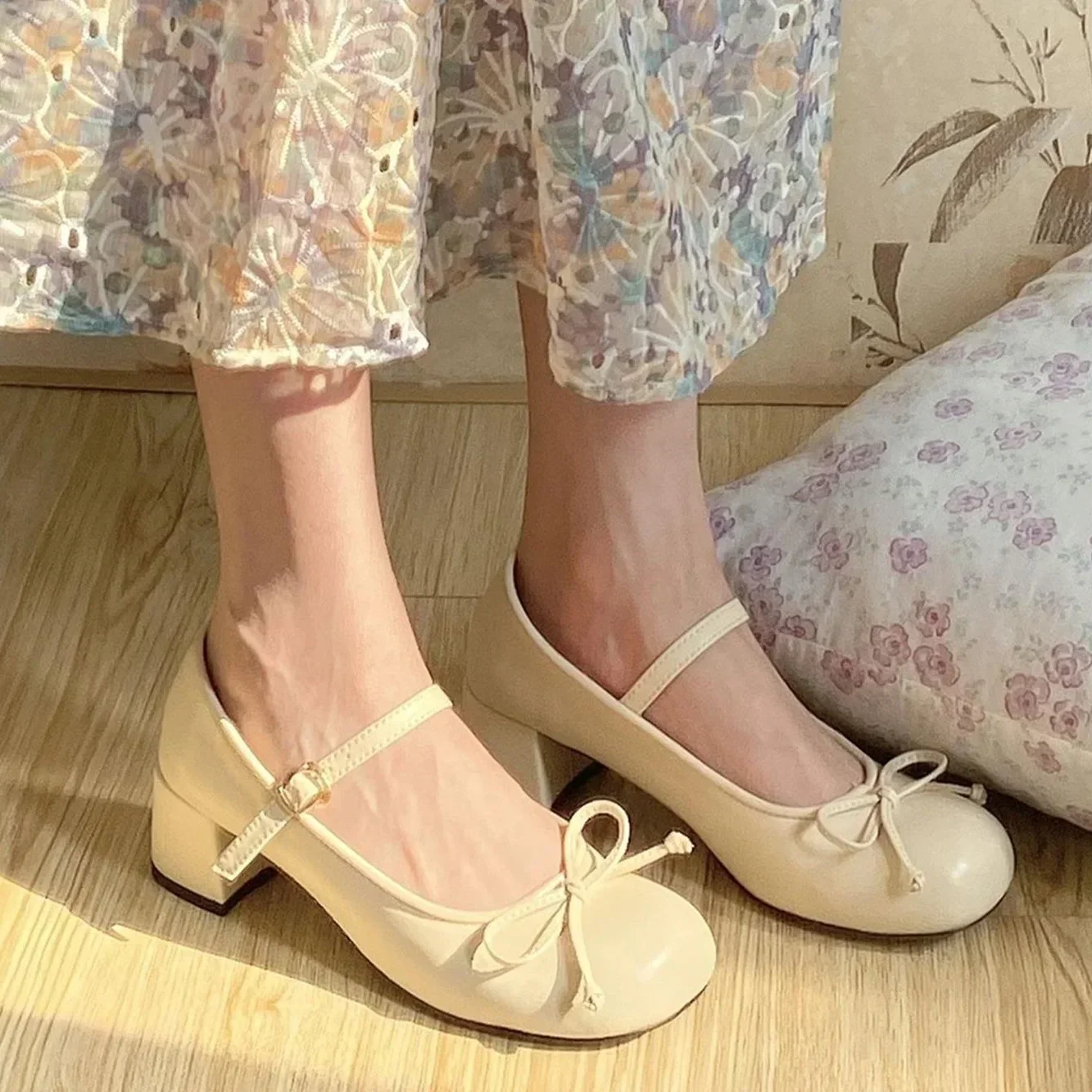 Amaia Bowtie Ballet Shoes - Image 8