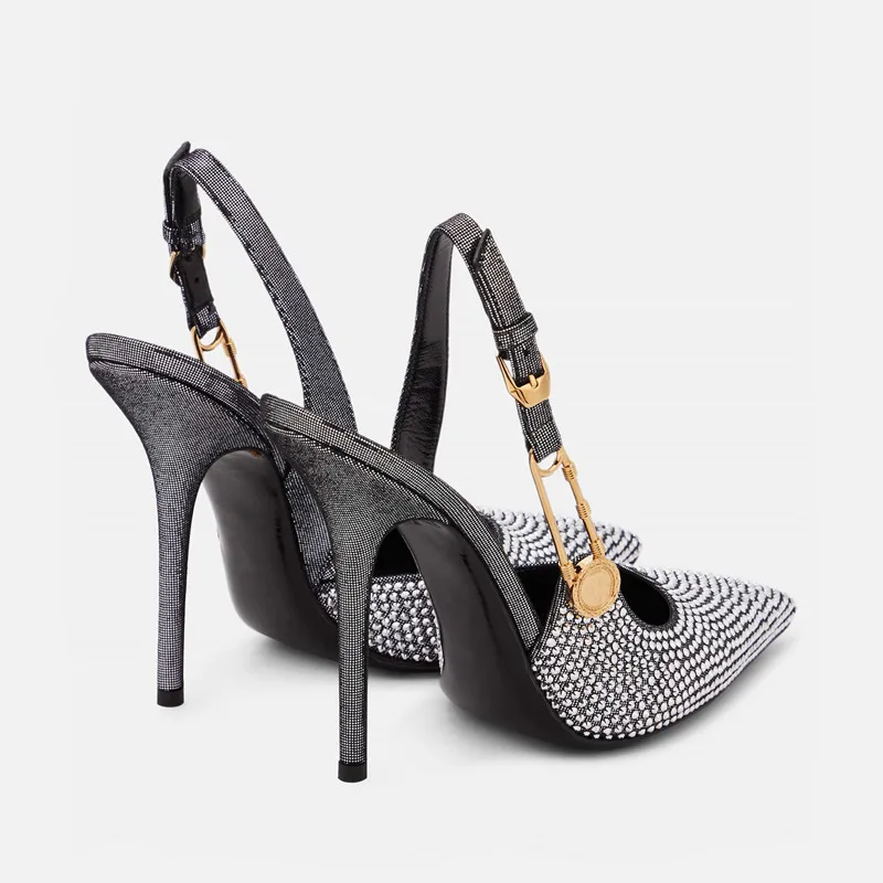 Amberly Rhinestones Sequined Pumps - Image 18