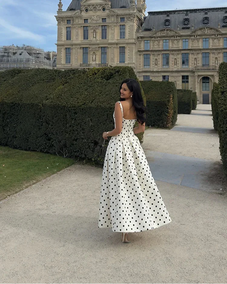 Amora Polka Dots Midi Dress - Image 15