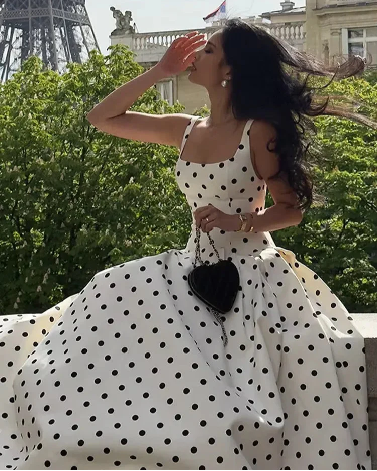 Amora Polka Dots Midi Dress - Image 2
