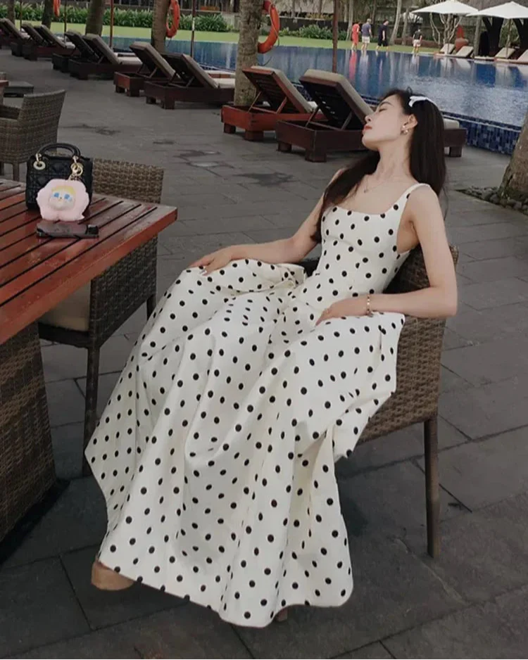 Amora Polka Dots Midi Dress - Image 3