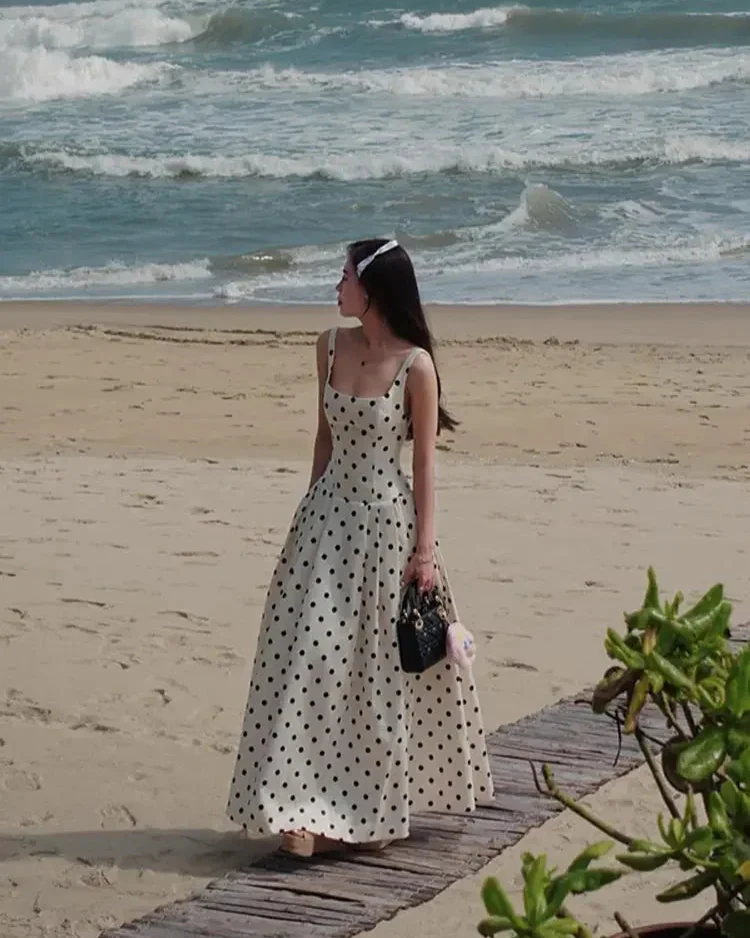 Amora Polka Dots Midi Dress - Image 5