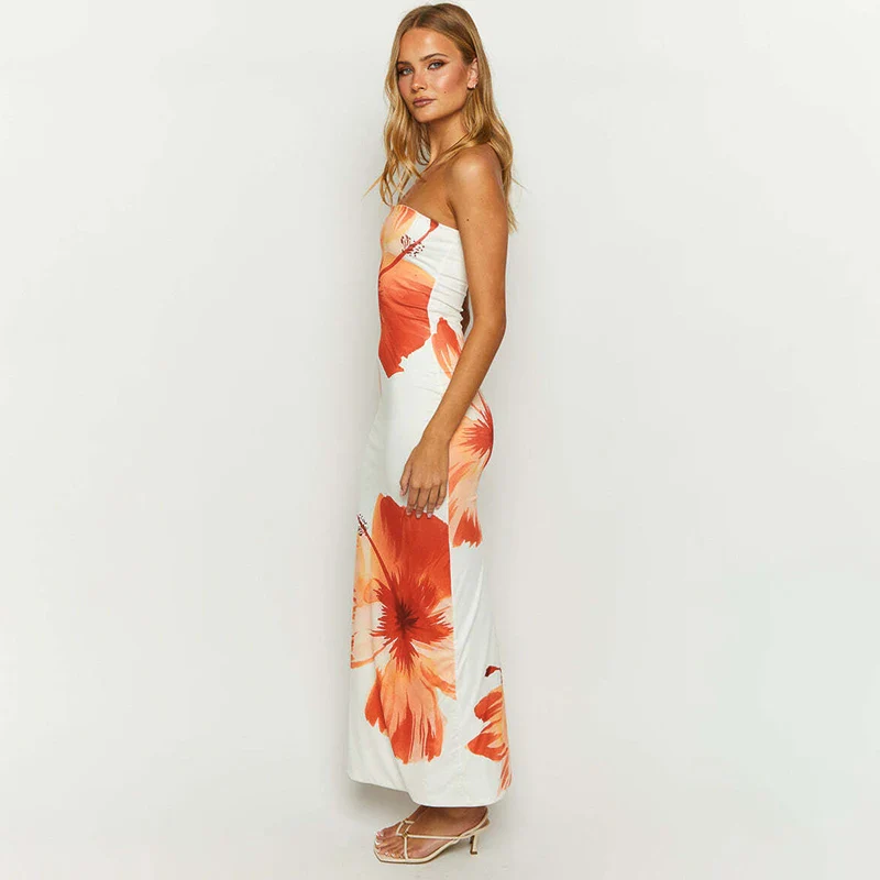 Aphordite Strapless Floral Dress - Image 6