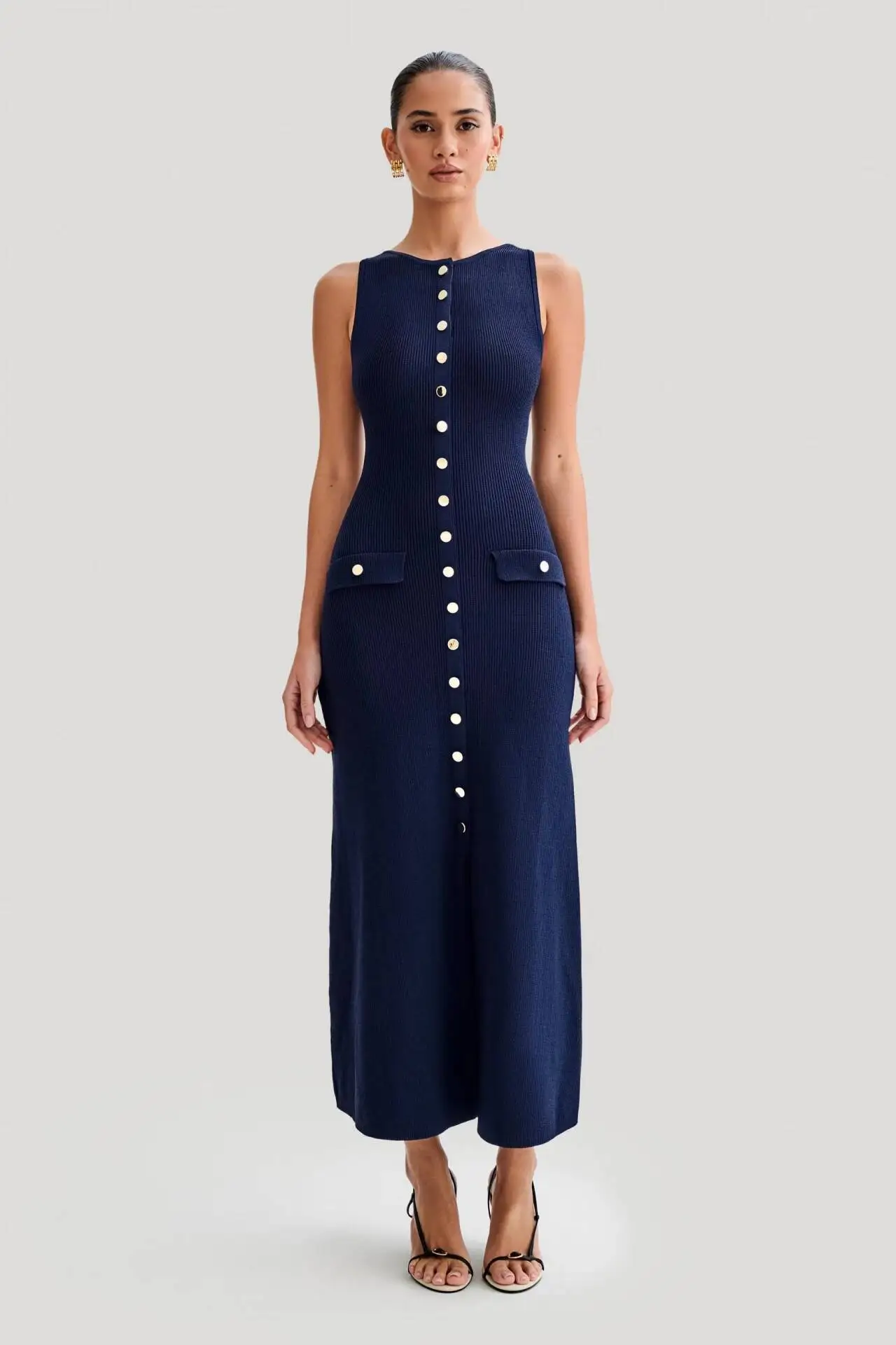 Arie Knitted Midi Dress - Image 11