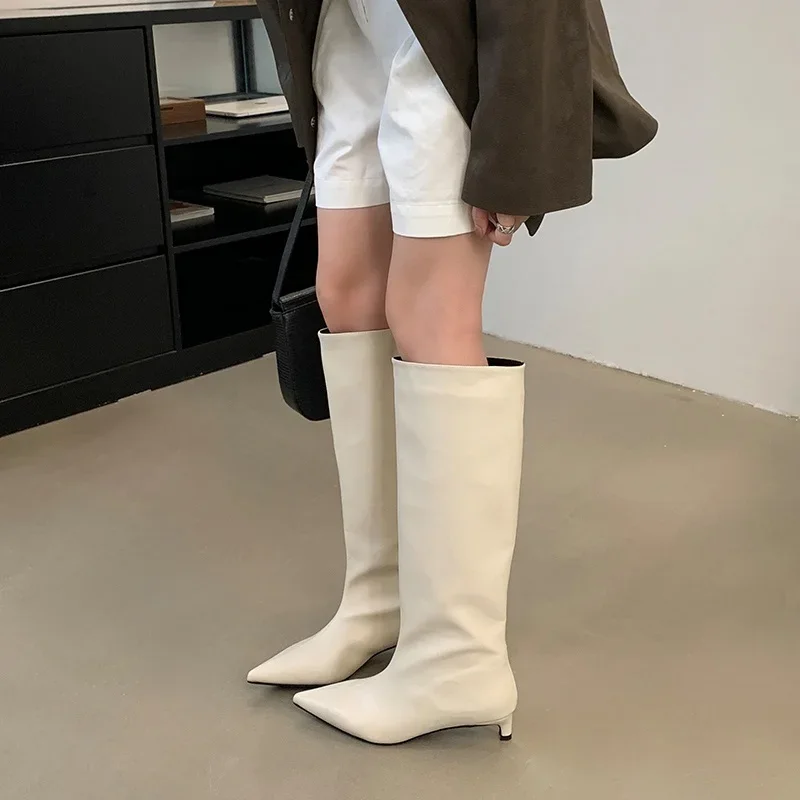 Ashton Knee High Thin Heels Boots - Image 6