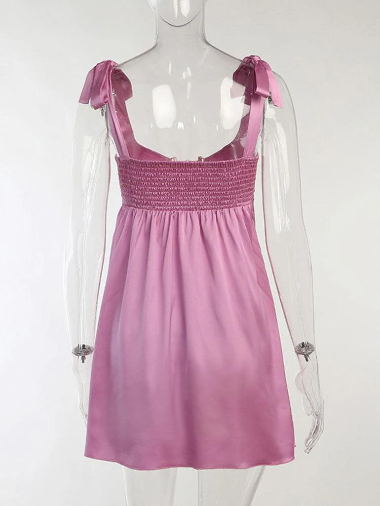 Averil Satin Chain Cut Out Dress - Image 8