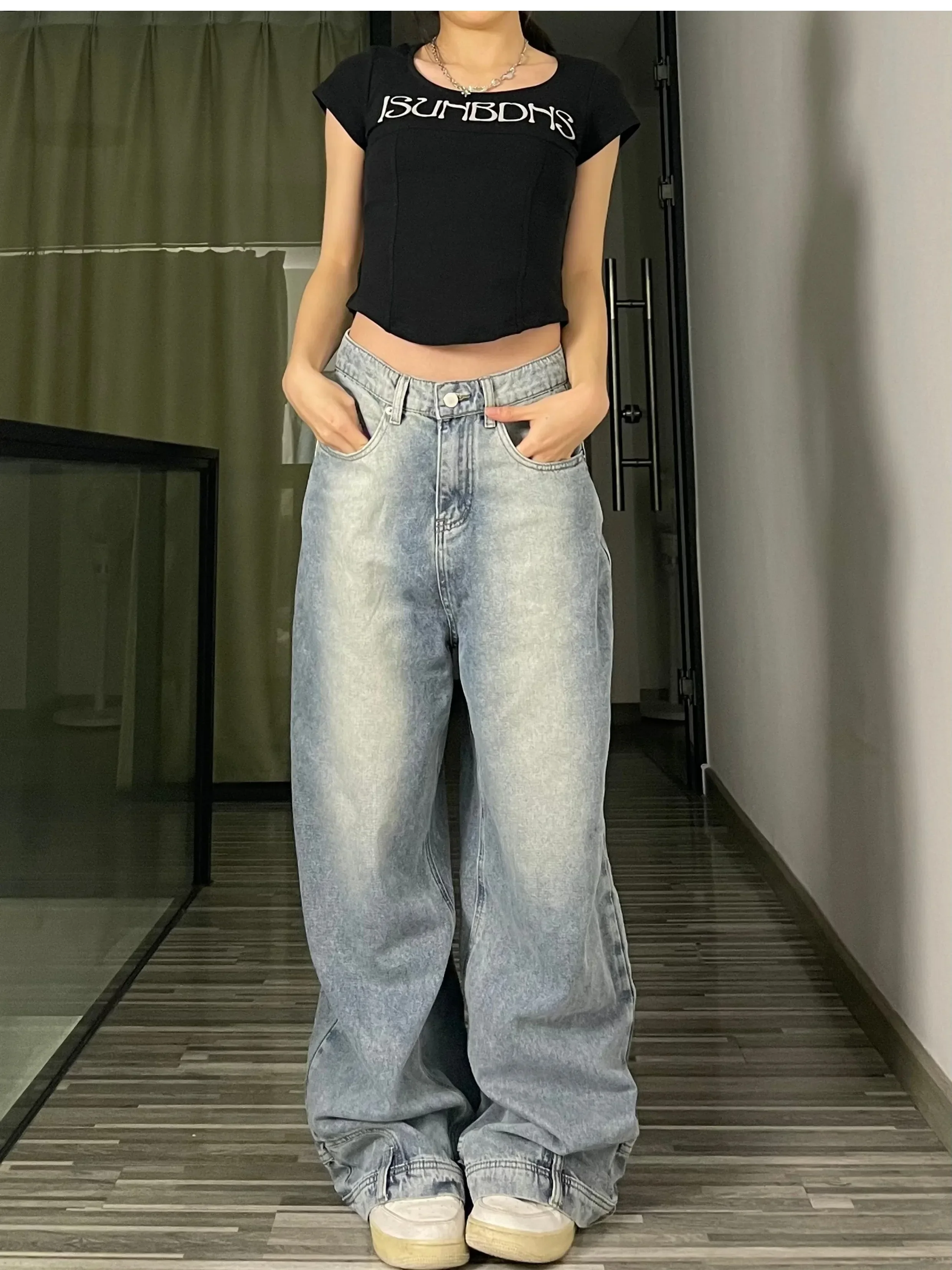 Ayana High Waisted Baggy Jeans - Image 8