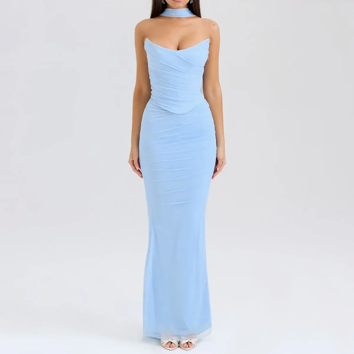 Bellamy Strapless Set With Scarf - Image 16
