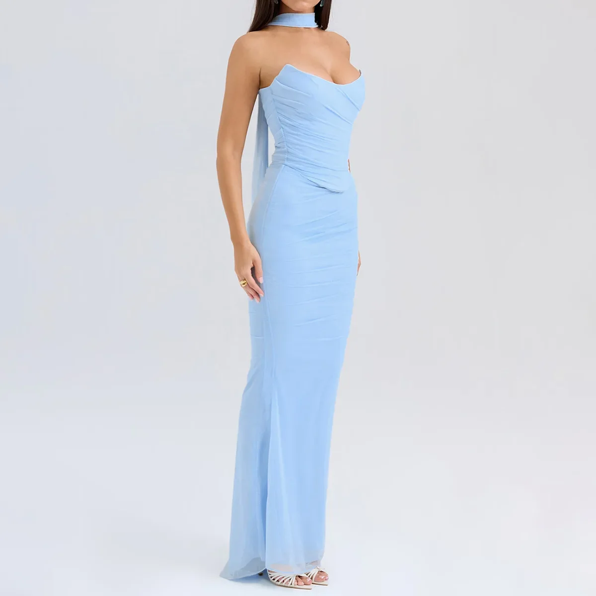 Bellamy Strapless Set With Scarf - Image 19