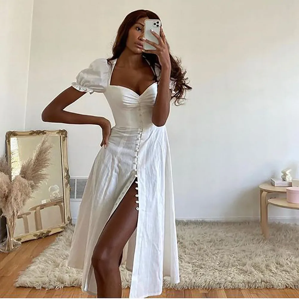 Bells Button Down Split Dress - Image 2