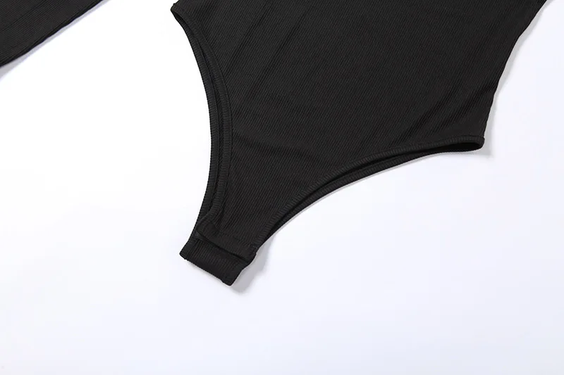 Best Of Body Suit Turtleneck One Shoulder Top - Image 4