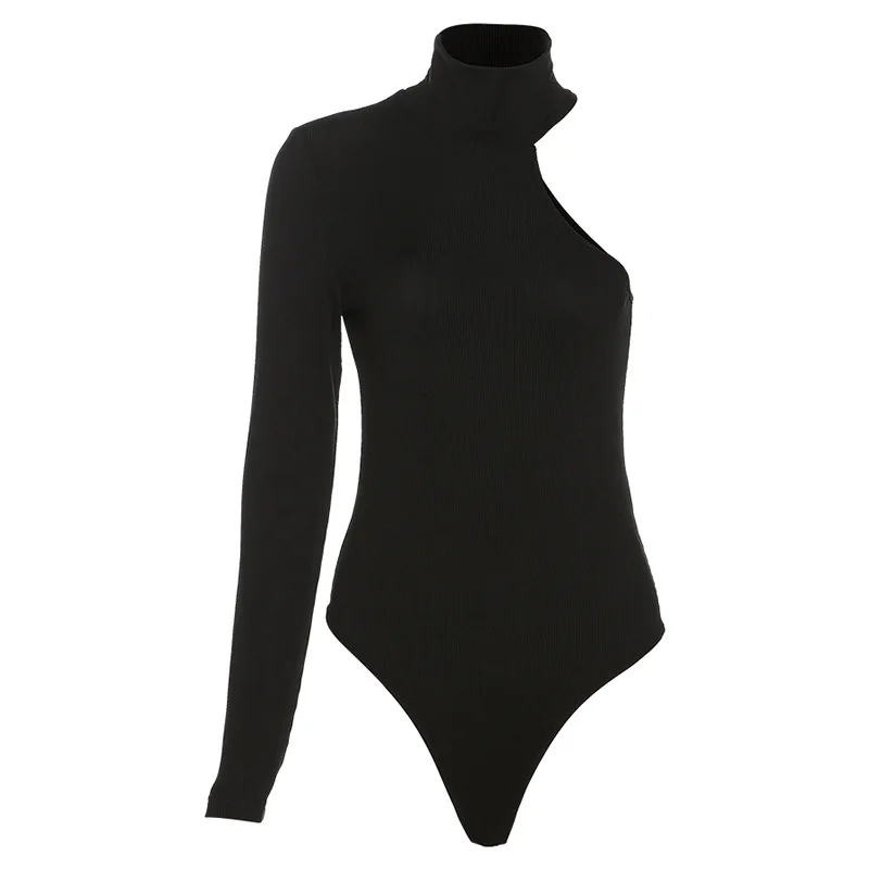 Best Of Body Suit Turtleneck One Shoulder Top - Image 5