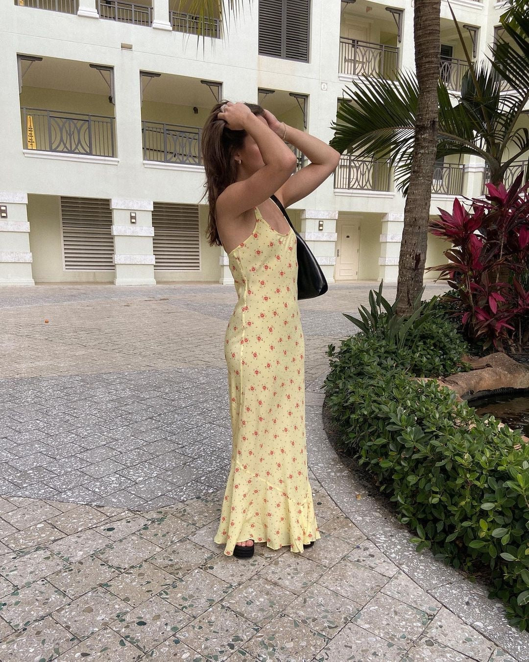 Birdie Ruffle Slim Floral Dress - Image 12