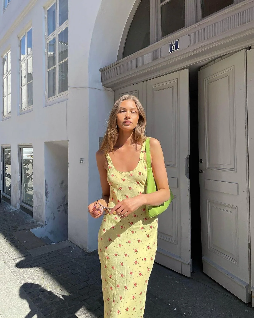 Birdie Ruffle Slim Floral Dress - Image 13