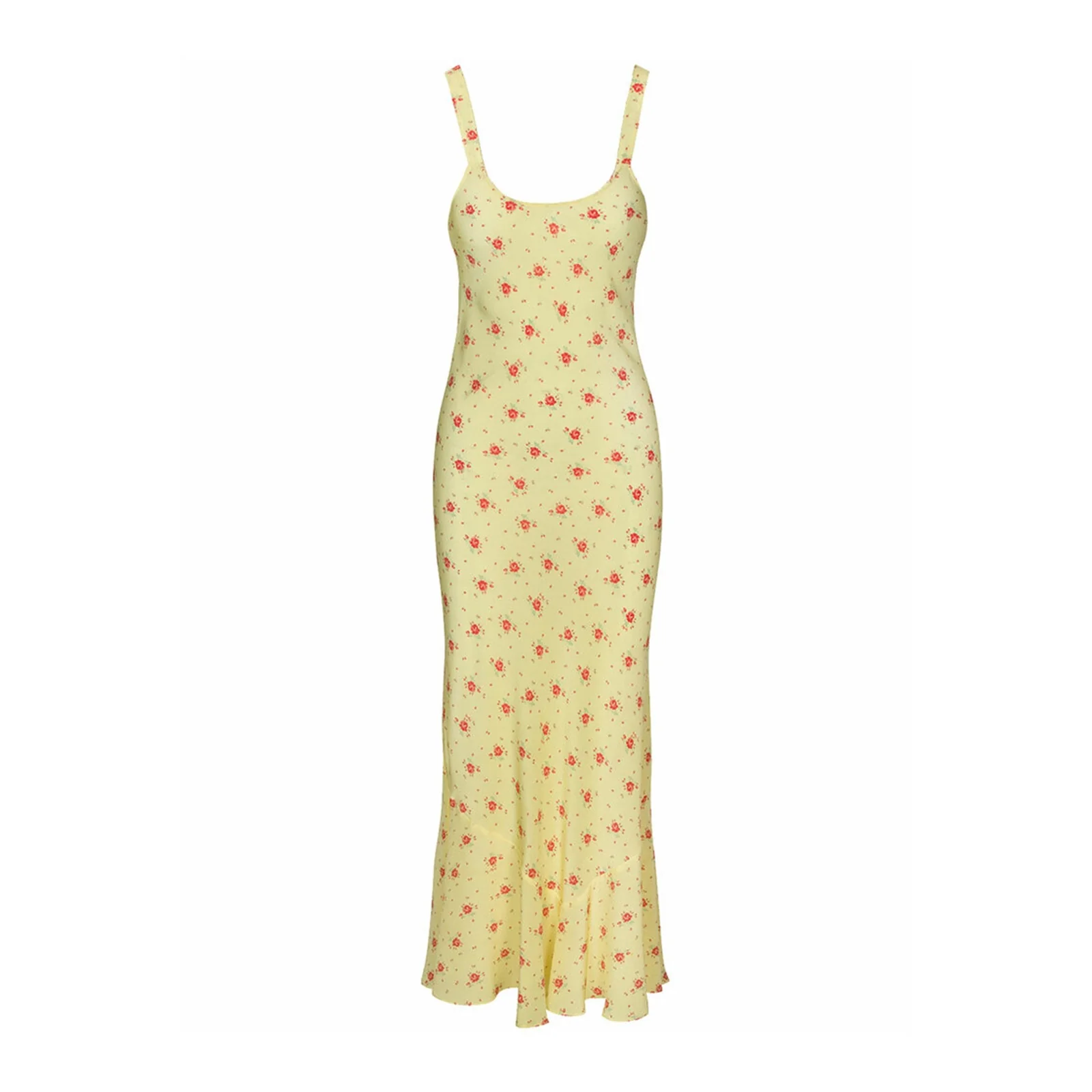 Birdie Ruffle Slim Floral Dress - Image 14