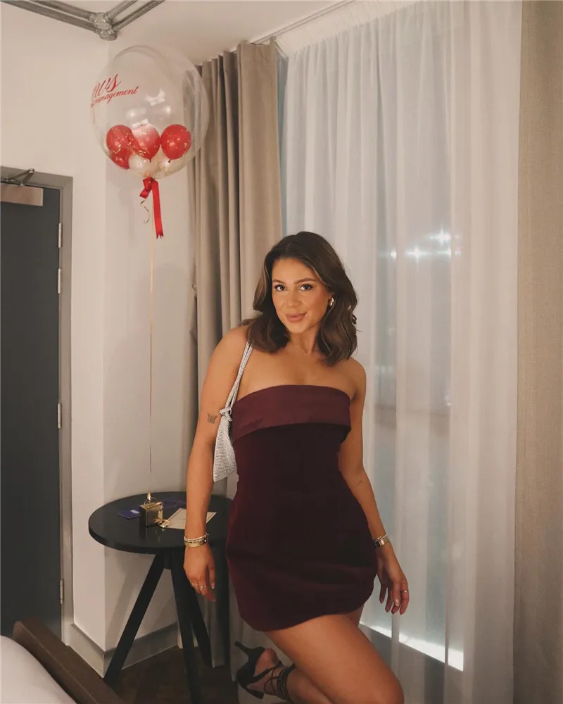 Blind Date Strapless Mini Dress - Image 13