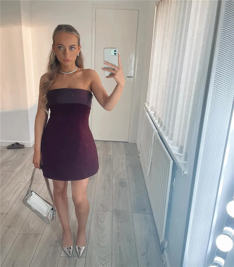 Blind Date Strapless Mini Dress - Image 19