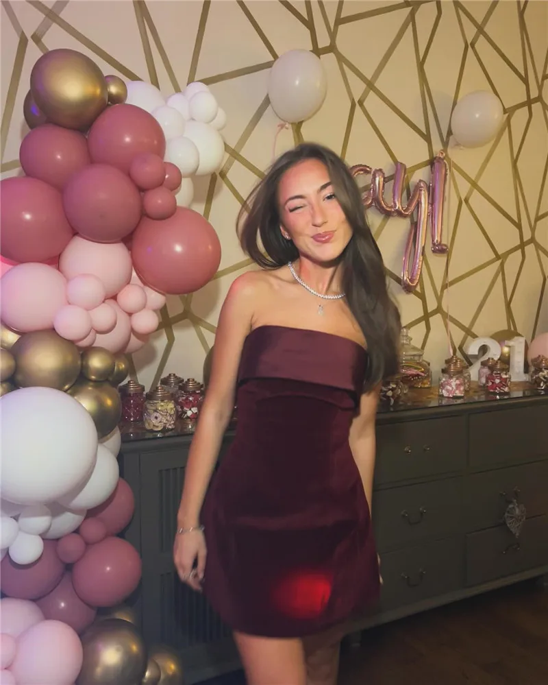 Blind Date Strapless Mini Dress - Image 20
