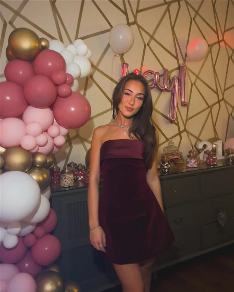 Blind Date Strapless Mini Dress - Image 22