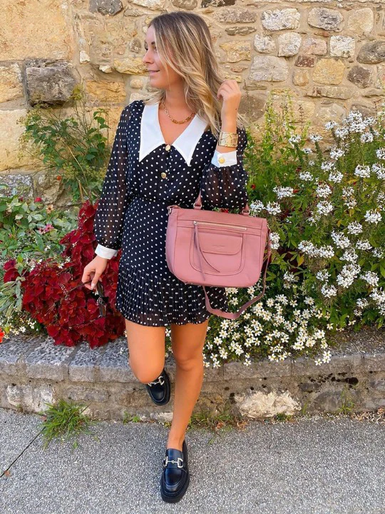 Bliss Vintage Polka Dot Dress - Image 4