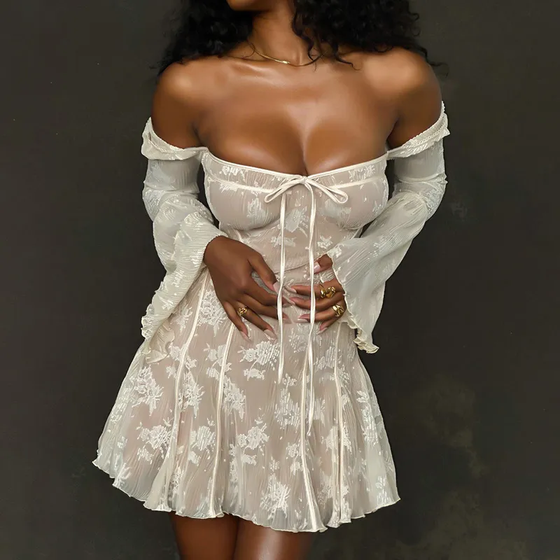 Blissful Bite Apricot Bell Mini Dress - Image 10