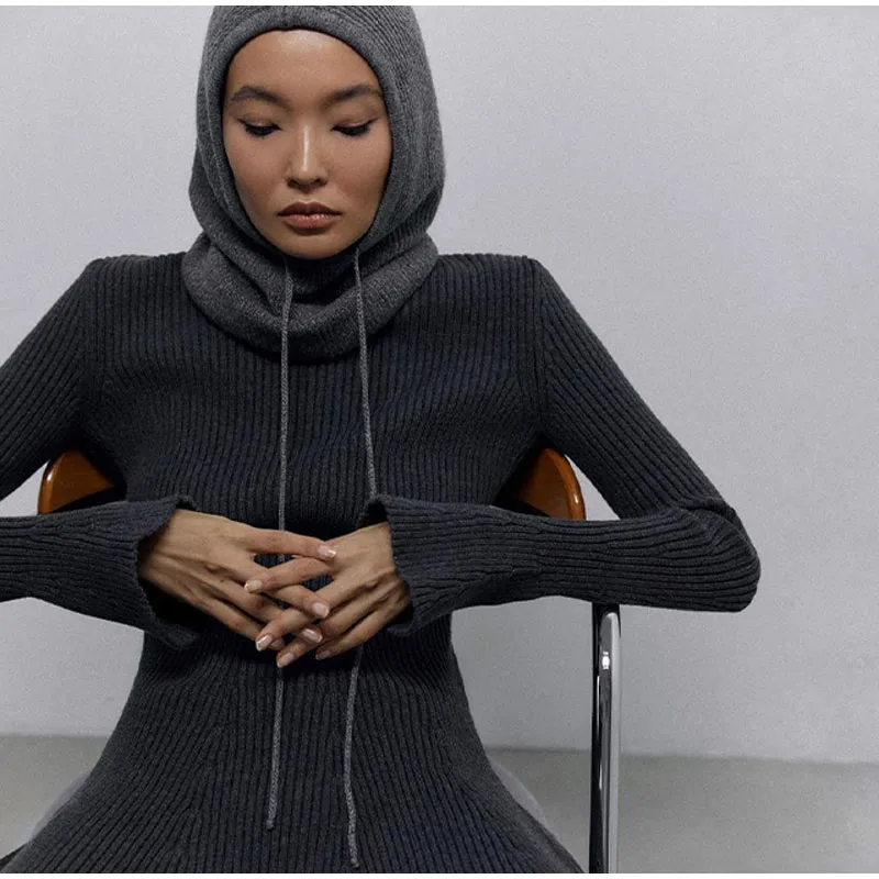 Blissful Bulwark A-Line Sweater Dress - Image 2