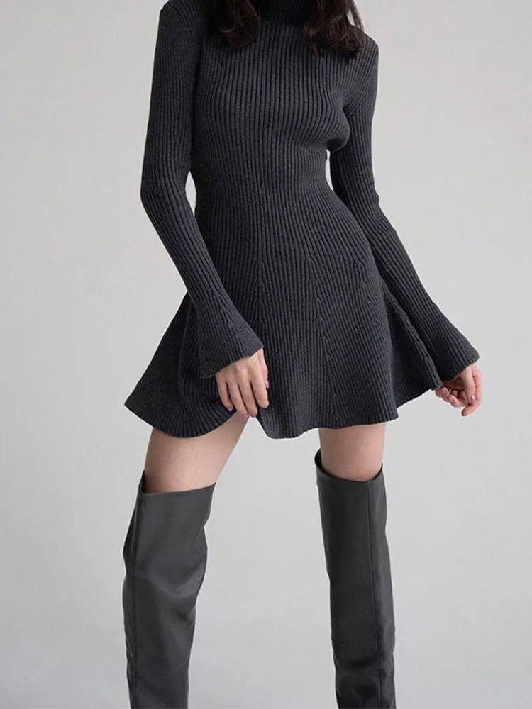 Blissful Bulwark A-Line Sweater Dress - Image 3
