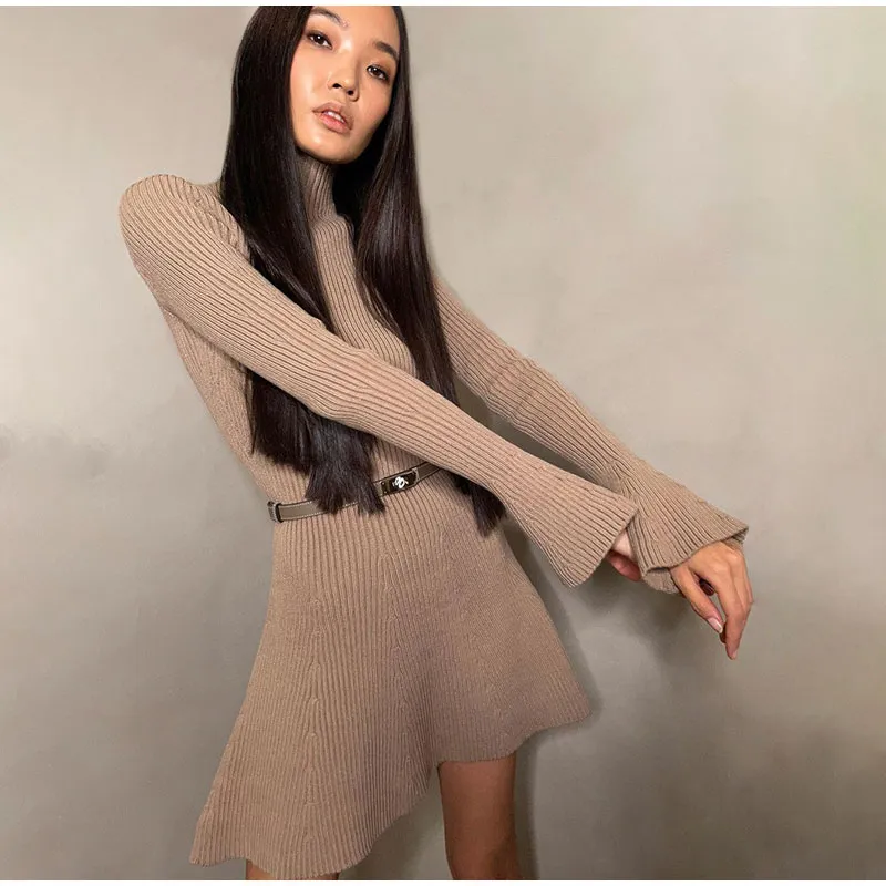 Blissful Bulwark A-Line Sweater Dress - Image 5