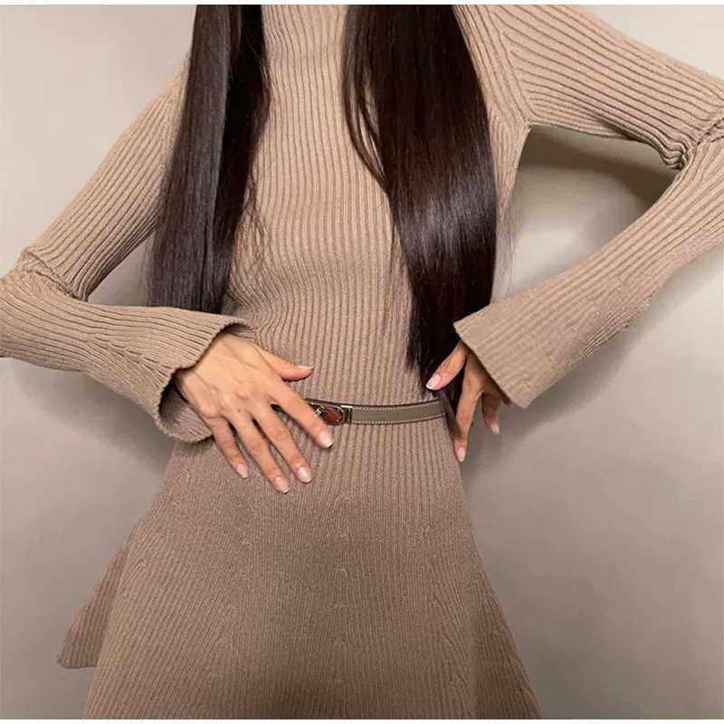 Blissful Bulwark A-Line Sweater Dress - Image 6