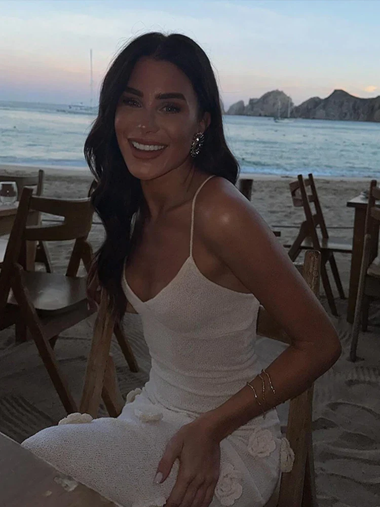 Bloom & Bare Backless Sheer Dress - Image 3
