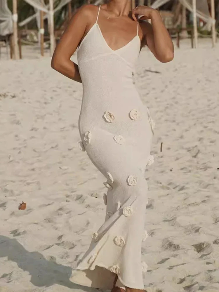 Bloom & Bare Backless Sheer Dress - Image 6