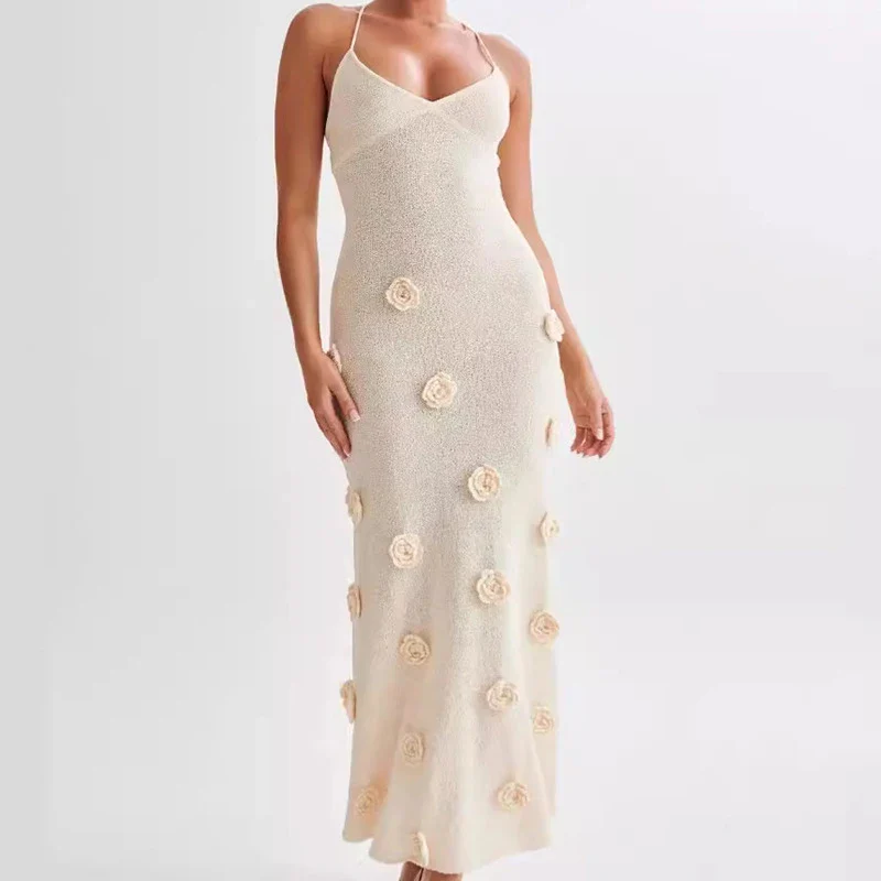 Bloom & Bare Backless Sheer Dress - Image 9