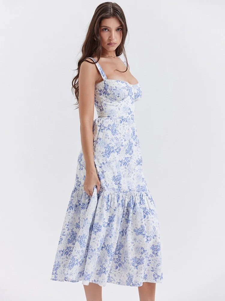 Bluebell Elegance Floral Dress - Image 5