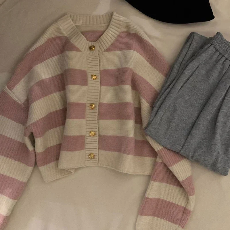 Blythe Stripe Cascade Knitted Cardigan - Image 7
