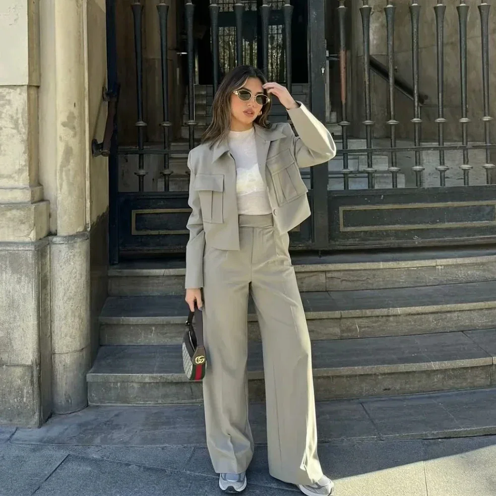 Boss Lady Wide Leg Pants Set - Image 4