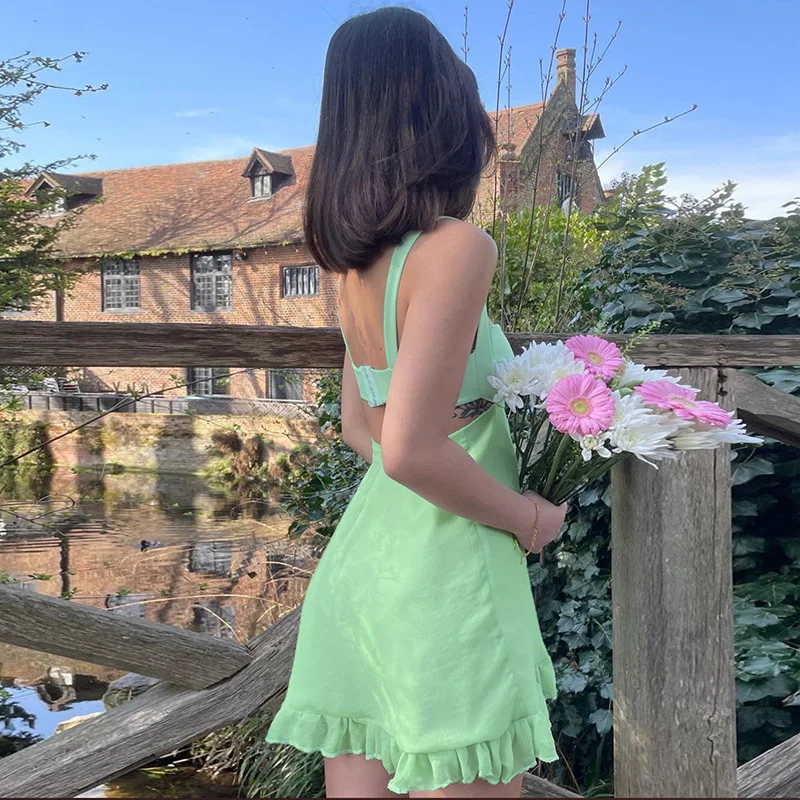 Botanical Bliss Ruffle Dress - Image 7