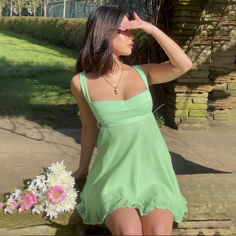 Botanical Bliss Ruffle Dress - Image 8