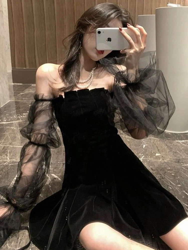 Braise Off Shoulder Mini Dress - Image 2