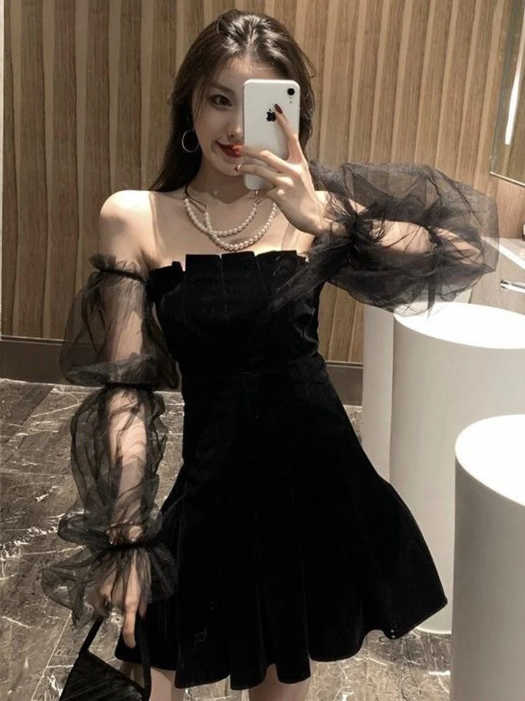 Braise Off Shoulder Mini Dress - Image 3