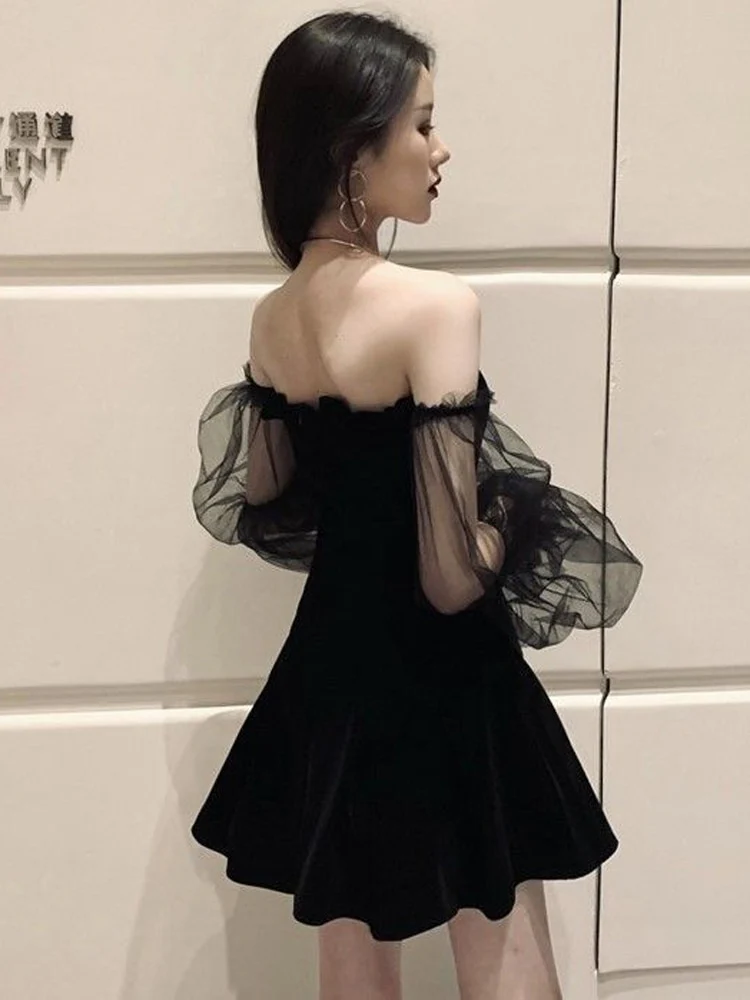 Braise Off Shoulder Mini Dress - Image 4